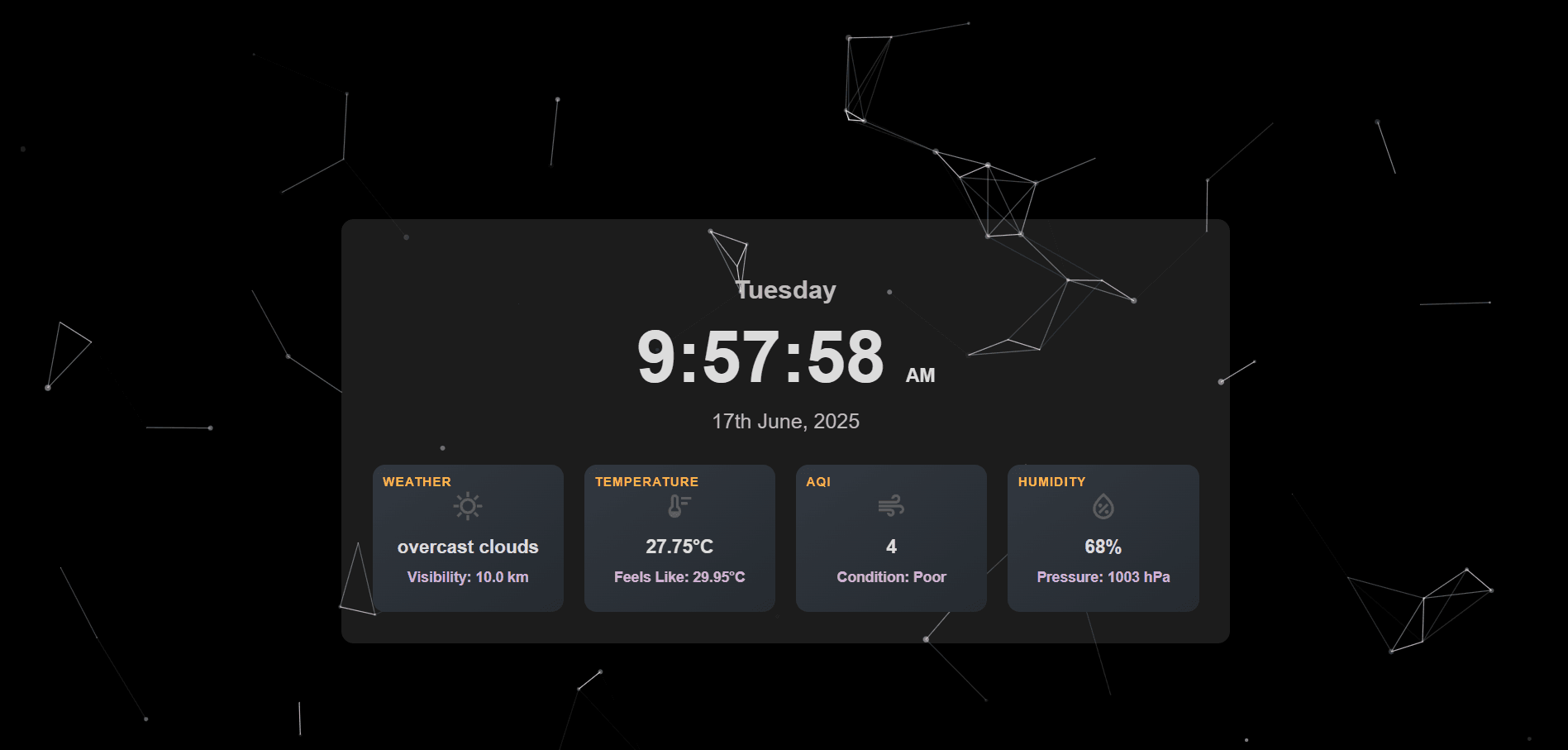 Digital Clock & Weather App